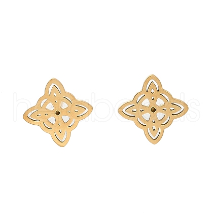 304 Stainless Steel Stud Earrings EJEW-M098-01A-G-1