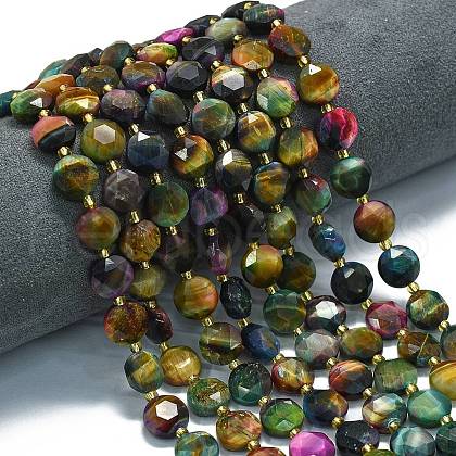 Natural Tiger Eye Dyed Beads Strands G-C116-A95-01-1