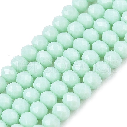 Opaque Solid Color Imitation Jade Glass Beads Strands EGLA-A044-P3mm-D14-1