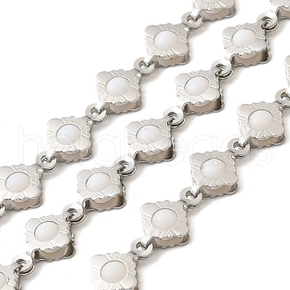 304 Stainless Steel Rhombus Link Chains CHS-C016-31P-1