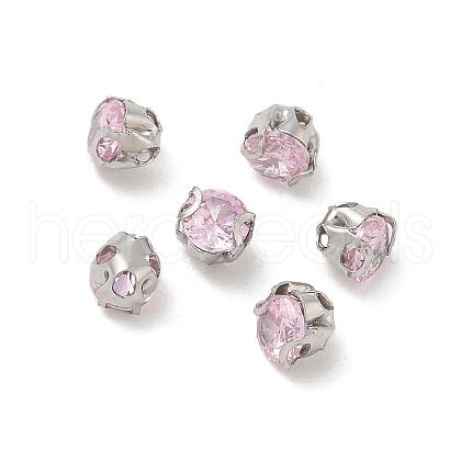 Round Stainless Steel Prong Settings STAS-M104-01I-1