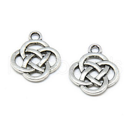 Tibetan Style Alloy Pendants X-TIBE-S301-041AS-NR-1