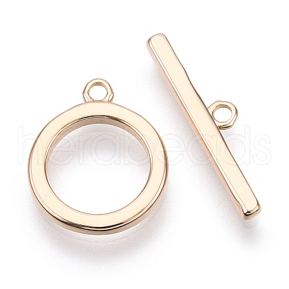 Brass Toggle Clasps KK-E057-09G-1