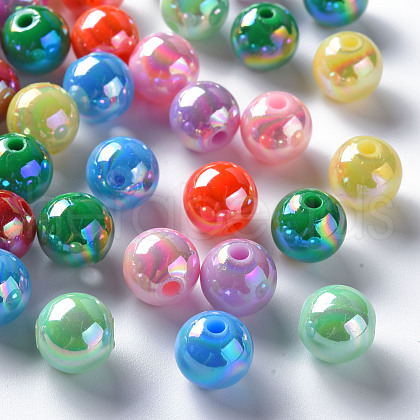 Opaque Acrylic Beads MACR-S370-D10mm-M2-1