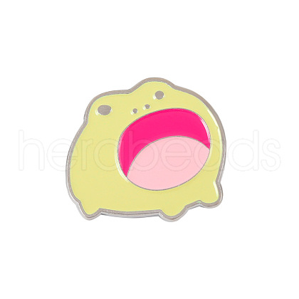 Cute Frog Lapel Pin Enamel Metal Badge for Animal Lovers ST4899624-1