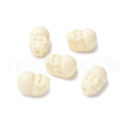 Natural Tagua Beads Jewelry Findings WOOD-V001-07-1