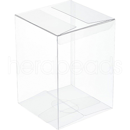 BENECREAT 15Pcs Rectangle Transparent Plastic PVC Box Gift Packaging CON-BC0002-21A-1