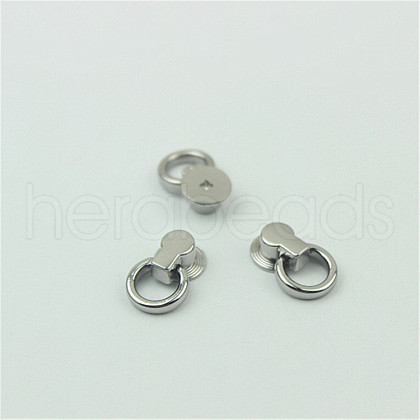 Zinc Alloy Side Clip Buckles Nail Rivet Connector Clasp PURS-PW0001-125P-1