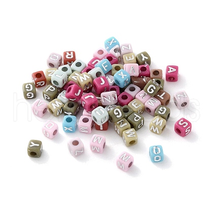 Opaque Acrylic Beads OACR-Z027-01A-1