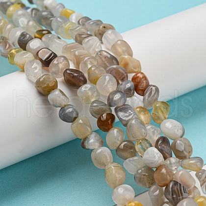 Natural Botswana Agate Bead Strands G-F465-47A-1