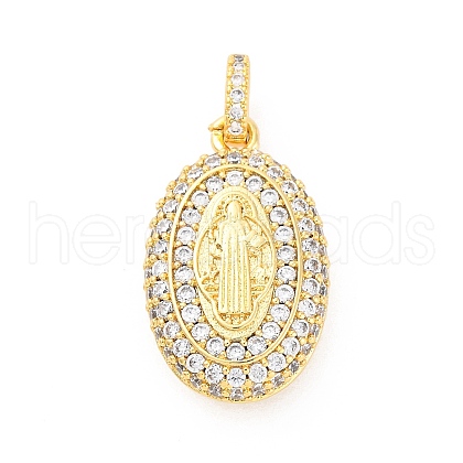 Brass Micro Pave Cubic Zirconia European Dangle Charms KK-D325-36G-1