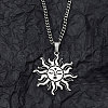 201 Stainless Steel Pendant Necklaces for Man NJEW-Q336-02G-P-2
