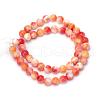 Natural Dyed White Jade Gemstone Bead Strands G-R271-6mm-XP11-2