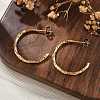 304 Stainless Steel C-Shaped Stud Earrings EJEW-R017-04G-02-5