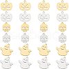 CHGCRAFT 24Pcs 201 Stainless Steel Pendants STAS-CA0001-40-1