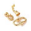 Brass Fold Over Clasps KK-U016-17G-2
