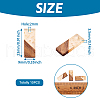Transparent Resin & Walnut Wood Pendants RESI-TAG0001-03-14