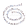 Gradient Color Electroplate Glass Bead Strands X1-GLAA-E042-05D-2