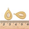 304 Stainless Steel Cat Eye Pendants STAS-V015-41G-3