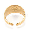 304 Stainless Steel Cuff Ring Components STAS-T066-37G-3