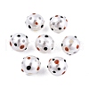 Spot Pattern Opaque ABS Plastic Imitation Pearl Enamel Beads KY-G020-02A-3
