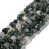 Natural Moss Agate Beads Strands G-D081-A02-2