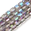 Electroplate Glass Beads Strands X-GLAA-G112-07G-1