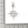 Brass Micro Pave Cubic Zirconia Pendants KK-U047-11P-3