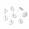 Tarnish Resistant 304 Stainless Steel Ear Stud Findings STAS-P198-24-3