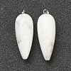 Natural Howlite Pointed Pendants G-F705-01M-P-2