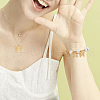 HOBBIESAY Rack Plating 201 Stainless Steel Filigree Pendants STAS-HY0001-32-6