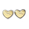 304 Stainless Steel Stud Earrings EJEW-D308-04B-PG-2