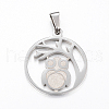 Non-Tarnish 304 Stainless Steel Pendants STAS-I074-07P-1
