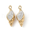 304 Stainless Steel Clay Rhinestone Pendants STAS-L022-526G-1