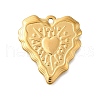 304 Stainless Steel Pendants STAS-R159-20G-1