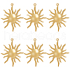 Beebeecraft 6Pcs Ion Plating(IP) 304 Stainless Steel Pendants STAS-BBC0003-81-1
