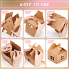 House Shape Cardboard Candy Storage Box CON-WH0084-89B-4