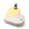 304 Stainless Steel Pendants STAS-U035-28P-2