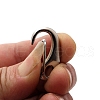 Alloy Push Gate Snap Keychain Clasp Findings PW-WG03418-01-3