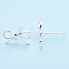 Brass Stud Earring Findings X-KK-S350-013S-3