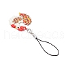 Glass Seed Bead Beaded Charm Mobile Straps HJEW-MZ00266-01-4