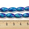 Spray Painted Synthetic Turquoise Beads Strands G-E617-B07-03A-5