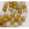 Natural Topaz Jade Beads Strands G-G150-8mm-1-2