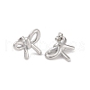 Non-Tarnish 304 Stainless Steel Stud Earrings for Women EJEW-Z049-01P-2
