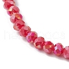 3Pcs 3 Styles Christmas Theme Glass Beaded Stretch Bracelet Sets for Women BJEW-TA00534-5