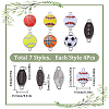 SUNNYCLUE 28Pcs 7 Styles Sports Ball Theme Alloy Enamel Connector Charms ENAM-SC0005-17-2