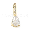 Brass Micro Pave Cubic Zirconia Pendants KK-U050-05G-02-1