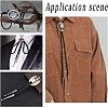  3Pcs Iron Bolo Tie Slide Clasp FIND-NB0003-23-6