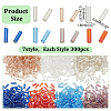 HOBBIESAY 2100Pcs 7 Styles Glass Bugle Beads SEED-HY0001-13-2