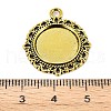 Zinc Alloy Pendant Settings for Cabochon & Rhinestone KHDZ-PALLOY-A15290-AG-3